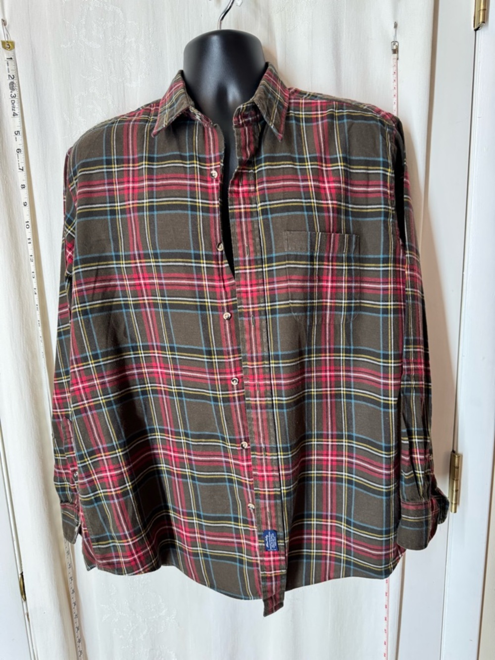Vintage Allen Solly Men's Plaid Shirt